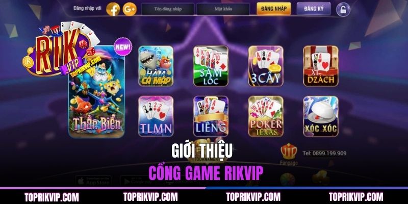 Giới thiệu về cổng game RIKVIP